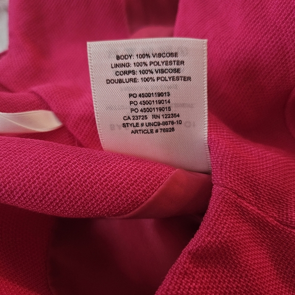 ARITZIA BABATON 1-01 MODERN FUSCHIA HALTER DRESS side slit size S - Picture 10 of 10